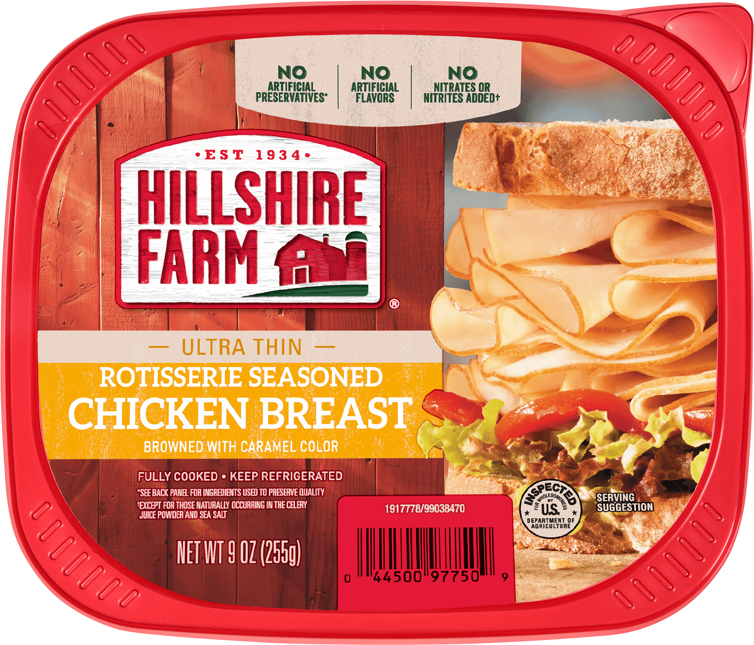 Hillshire Farm Ultra Thin Honey Roasted Turkey Breast, - Hillshire Farm Oven Roasted Turkey Breast Clipart (2400x2400), Png Download