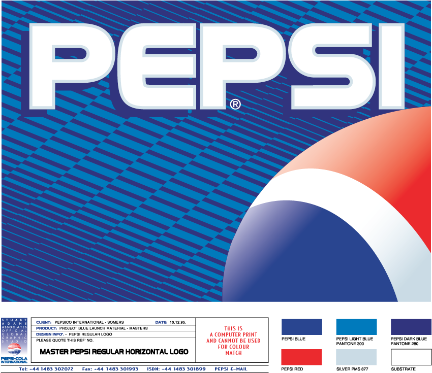 Free Vector Pepsi Master Logo 090414 Logopng - Pantone Logo Pepsi Clipart (2012x1626), Png Download