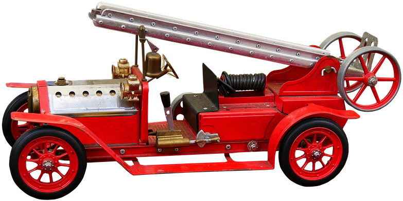 Fire Truck - Vintage Fire Truck Front Clipart - Png Download (960x584), Png Download
