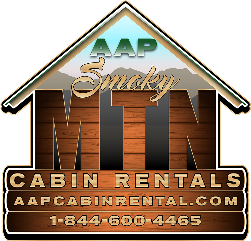 Log Cabin Rentals In The Great Smoky Mountains Area - Poster Clipart (596x572), Png Download