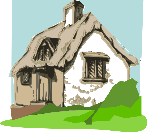 Cottage Clip Art At Clker - Cottages Cartoon - Png Download (600x539), Png Download