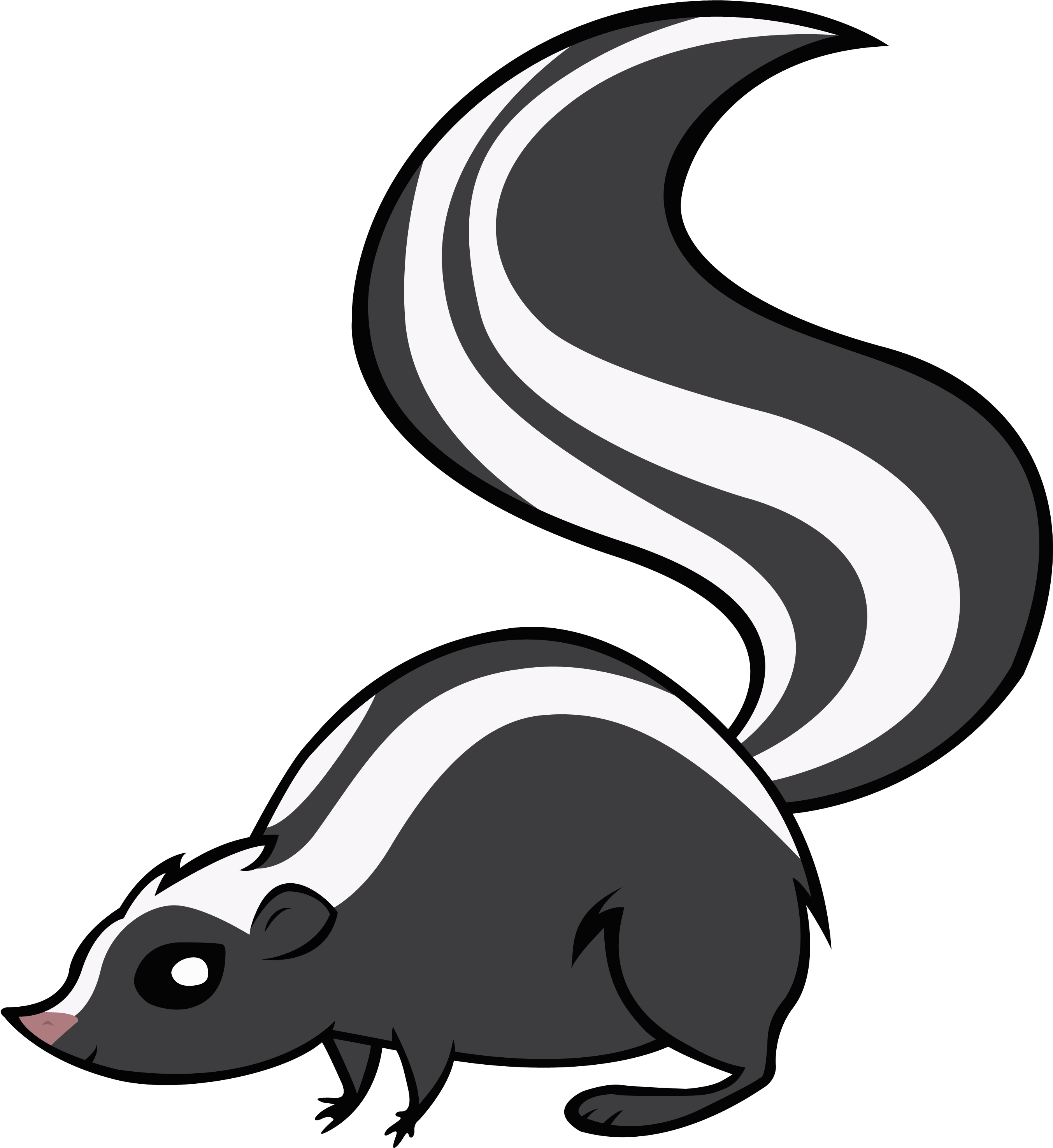 Skunk Png Picture - Smells Like Skunk Clipart (1024x1024), Png Download