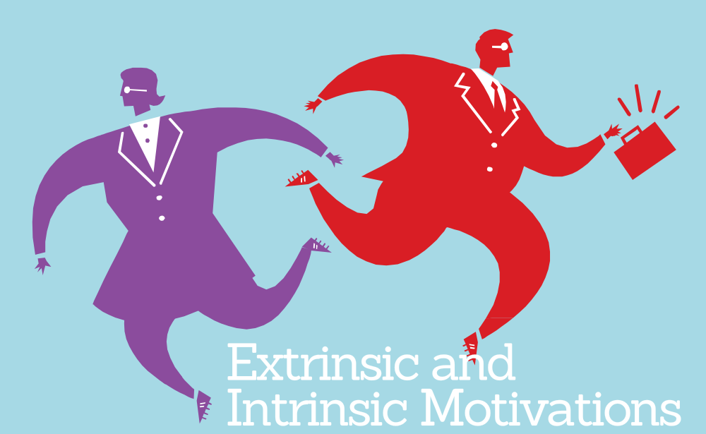 Extrinsic Motivation - Intrinsic And Extrinsic Job Motivation Clipart (1000x615), Png Download