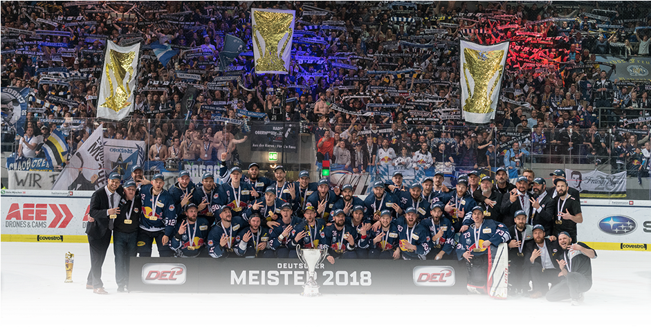 Club - Ehc Red Bull München Meister 2018 Clipart (940x493), Png Download