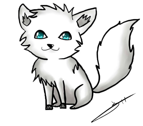 Cute Cats Anime - Anime Cat Black And White Png Clipart (900x675), Png Download