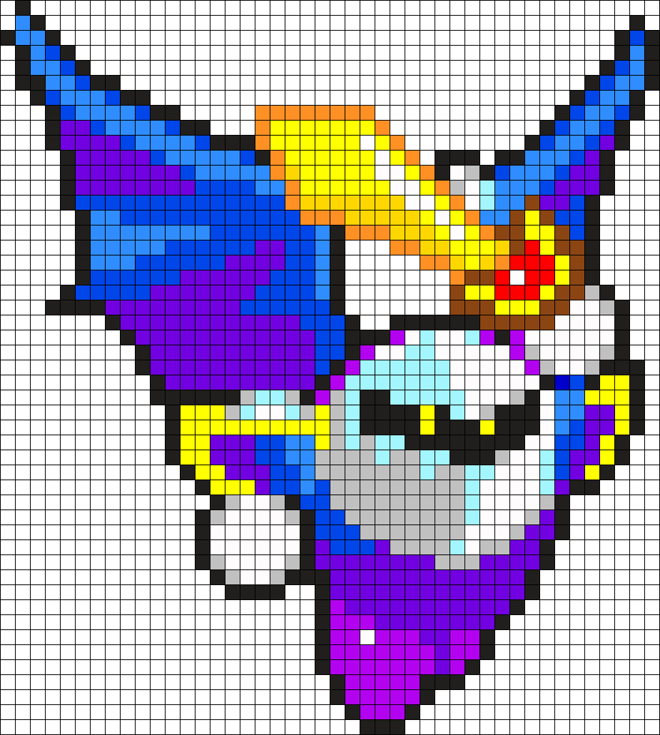 Meta Knight Perler Bead Pattern / Bead Sprite - Meta Knight Perler Beads Clipart (925x1030), Png Download