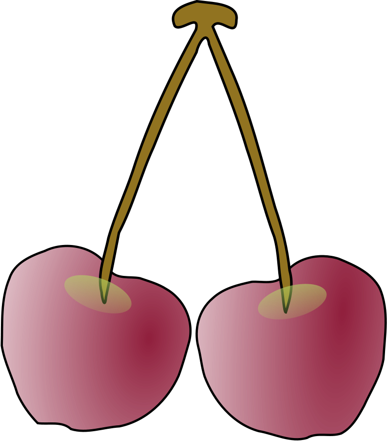 Pair Of Oregon Columbia Gorge Cherries Png Clipart (790x900), Png Download