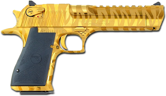 Magnum Research Desert Eagle Mark Xix - Gold 357 Desert Eagle Clipart (600x600), Png Download