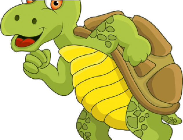 Turtoise Clipart Rabbit And Tortoise - Funny Cartoon Pictures Of Turtles - Png Download (640x480), Png Download