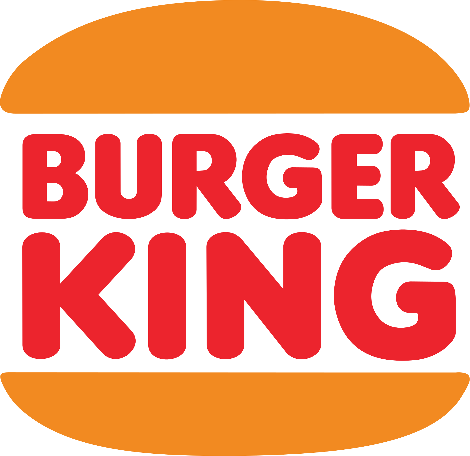 Open - Vintage Burger King Logo Clipart (2000x1940), Png Download