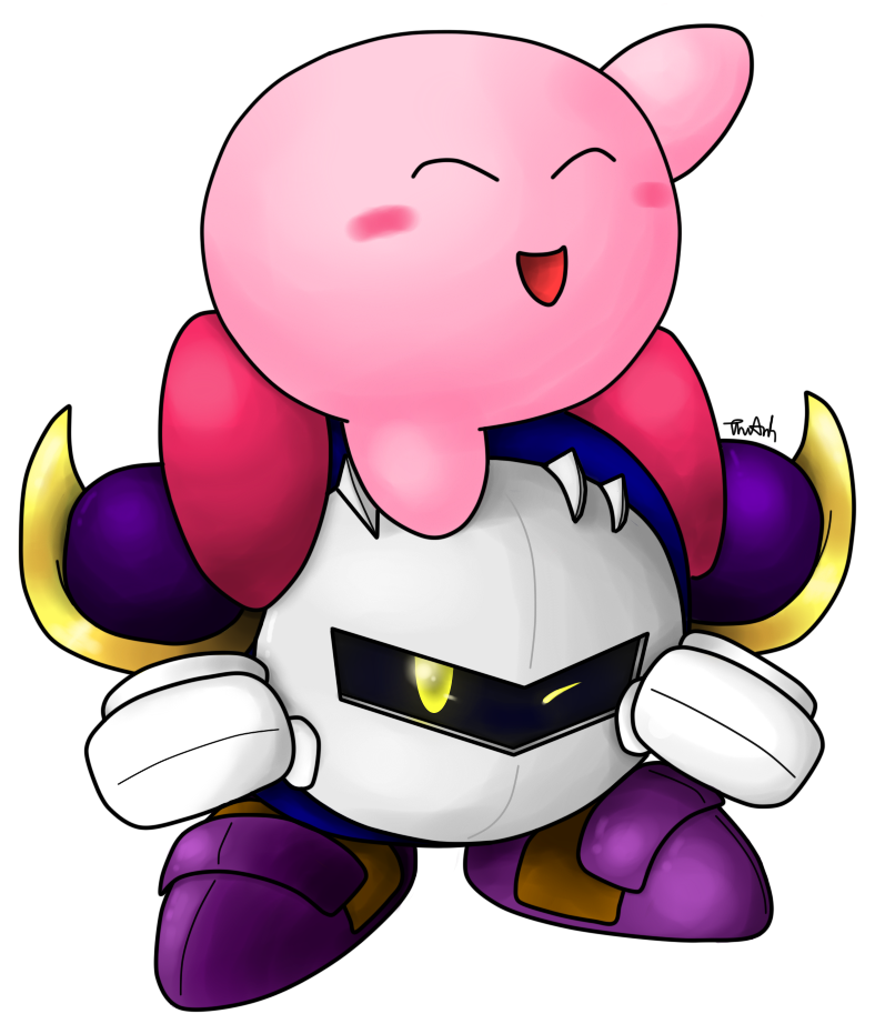 #bosses #enemies #kingdedede #kirby #metaknight #waddledee - Kirby And Meta Knight Png Clipart (804x960), Png Download