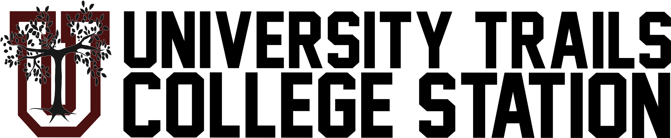 University Trails College Station Logo Clipart (2805x693), Png Download