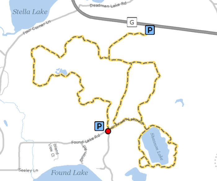 Shannon Lake Trail - Atlas Clipart (700x583), Png Download