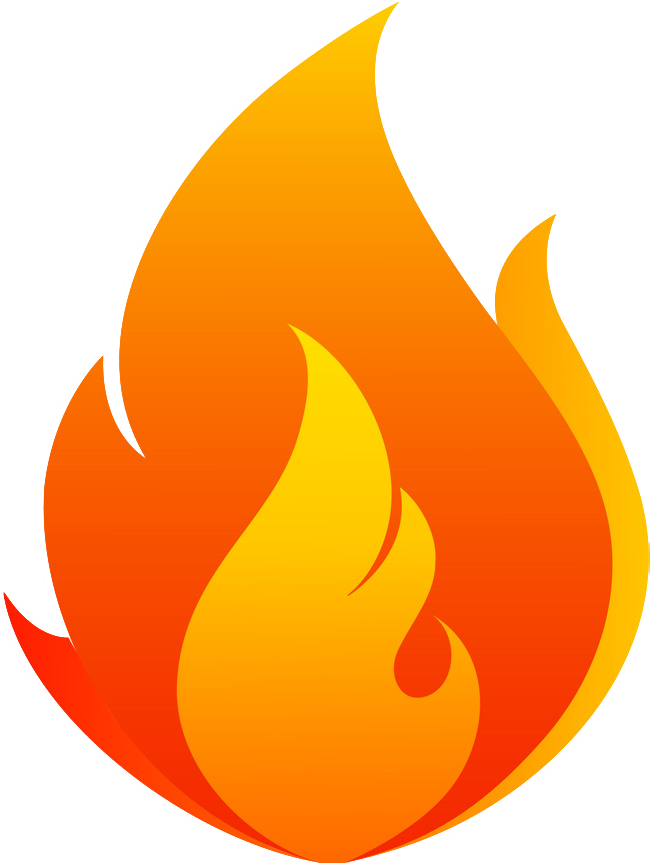 Post-fire Update Of The - Vector Flame Png Transparent Clipart (650x864), Png Download