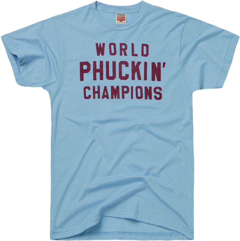 Homage Philadelphia Phillies World Phuckin' Champions - Active Shirt Clipart (900x900), Png Download