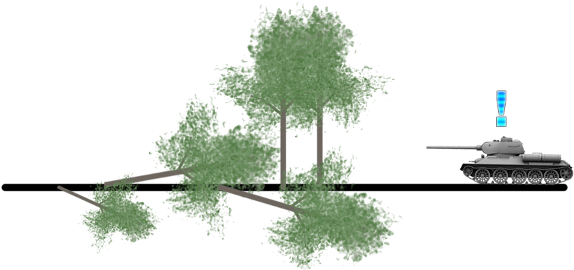 Tactics Knockdowntrees - Grass Clipart (1280x720), Png Download