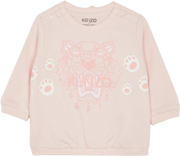 Pink Tiger Paw Sweatshirt - Long-sleeved T-shirt Clipart (700x700), Png Download