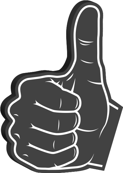 Foam Hands Emoji Sticker Pack Messages Sticker-2 - Foam Hands Png Clipart (600x600), Png Download