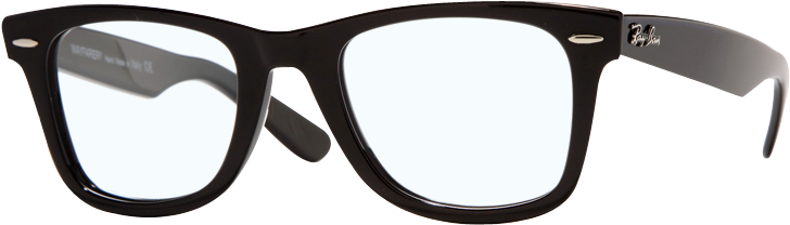 Hipster Glasses Png - Black Ray Ban Reading Glasses Clipart (760x430), Png Download