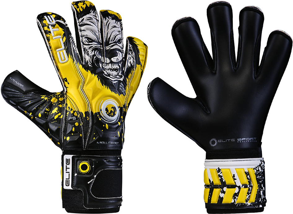 Elite Hunter Goalkeeper Gloves Clipart (1000x1000), Png Download