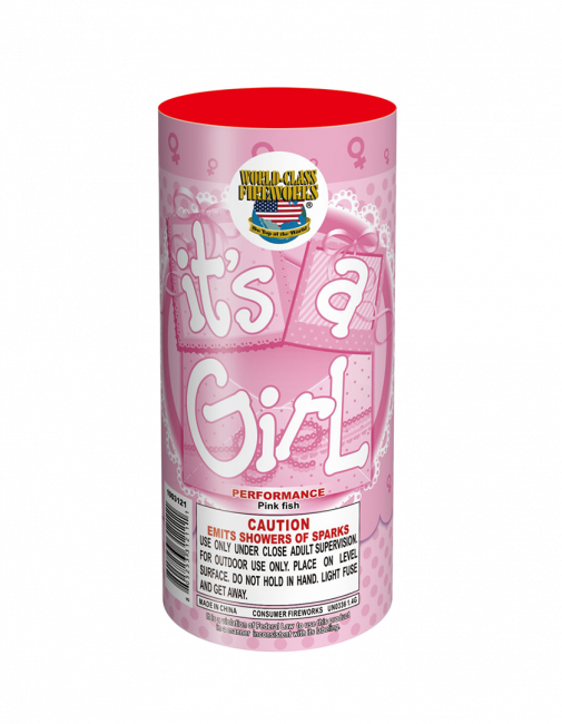 It's A Girl - World Class Fireworks Clipart (505x650), Png Download