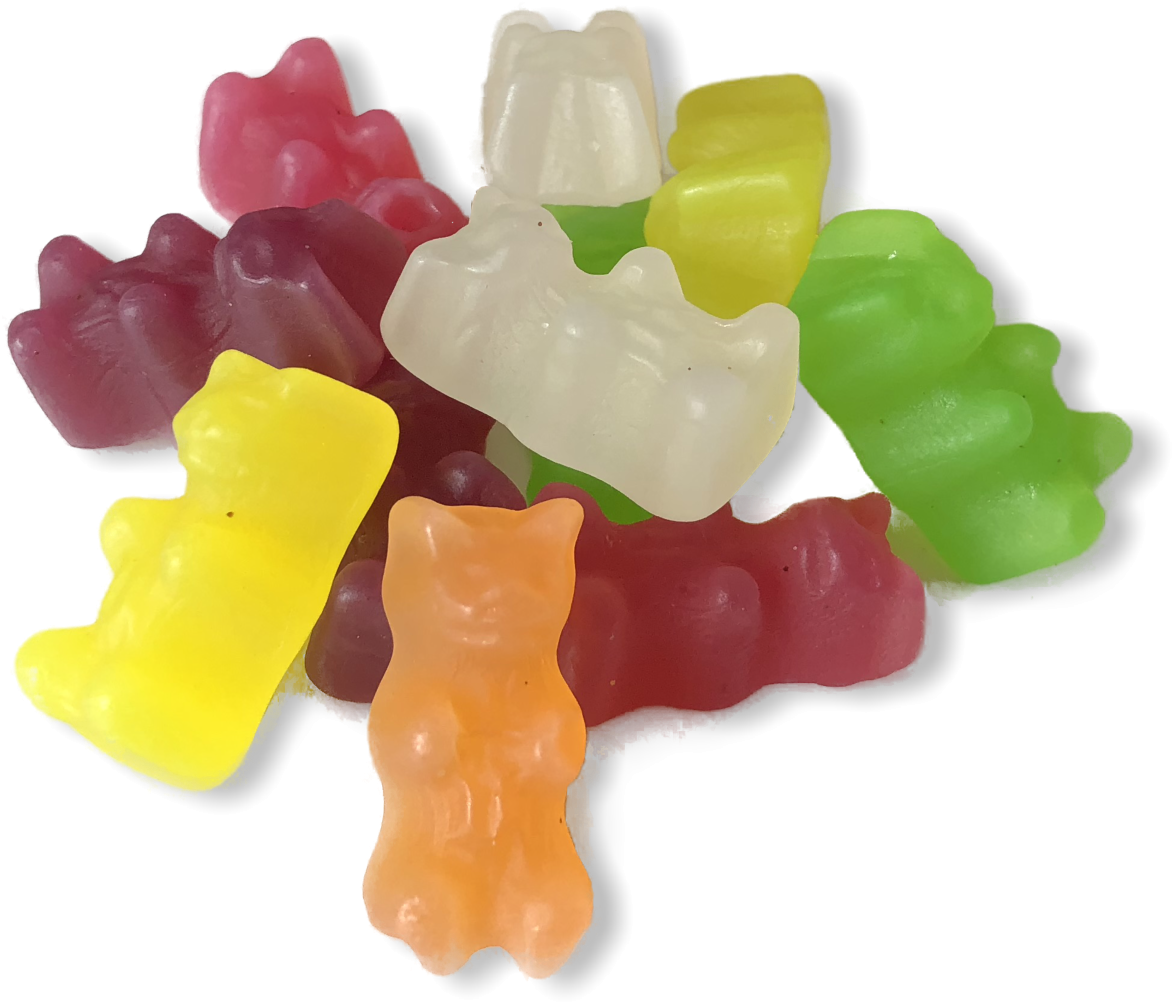 Details About Kingsway Teddy Gummy Bears Vegetarian - Gummy Bear Clipart (1199x1049), Png Download