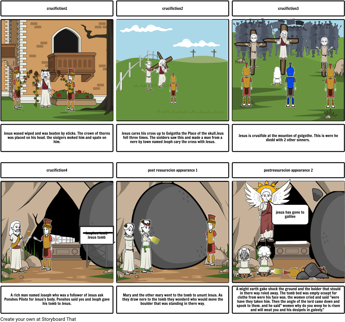 Jesus Life Part - 2d Animation Storyboard Clipart (1164x1086), Png Download