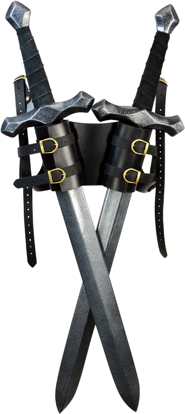 Dual Sword Back Harness Clipart (850x850), Png Download