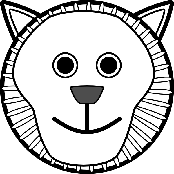 Lion Face Clip Art - Png Download (600x600), Png Download