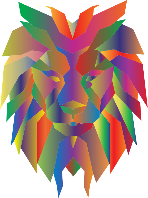 Medium Image - Prismatic Lion Png Clipart (576x772), Png Download