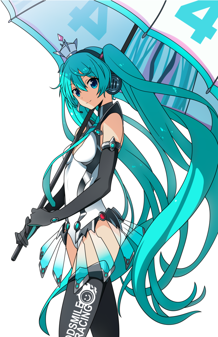17000906 - >> - Hatsune Miku Racing 2013 Clipart (745x1073), Png Download
