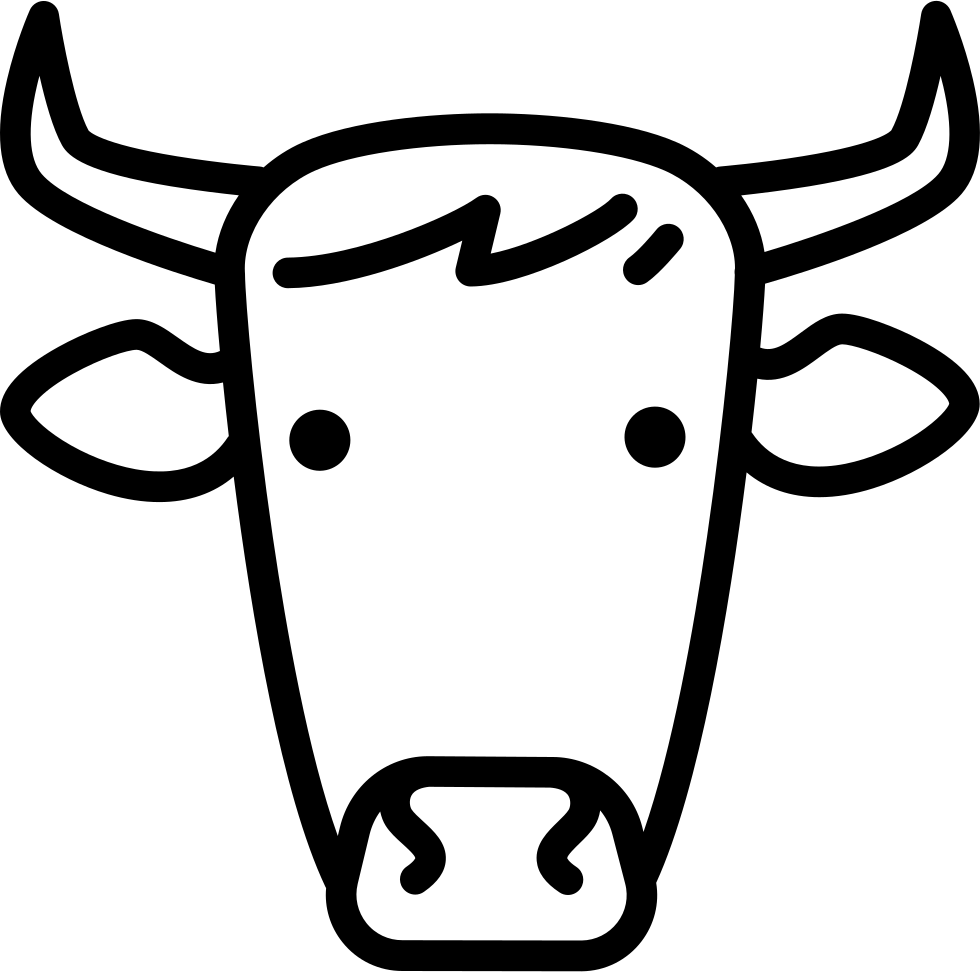Cow Head Comments - Cow Head Icon Clipart (980x972), Png Download