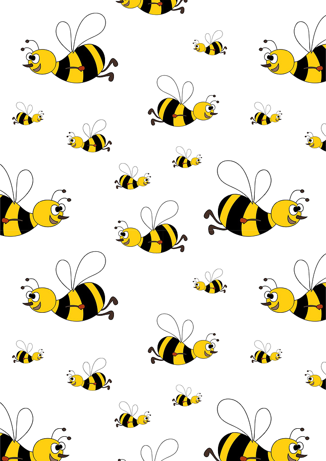Bee Clip Art Creative Transprent Png - Transparent Background Bees Clip Art (658x930), Png Download