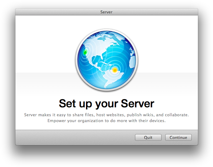 Set Up Your Server Screen When Installing Mountain - Os X Server Clipart (706x558), Png Download