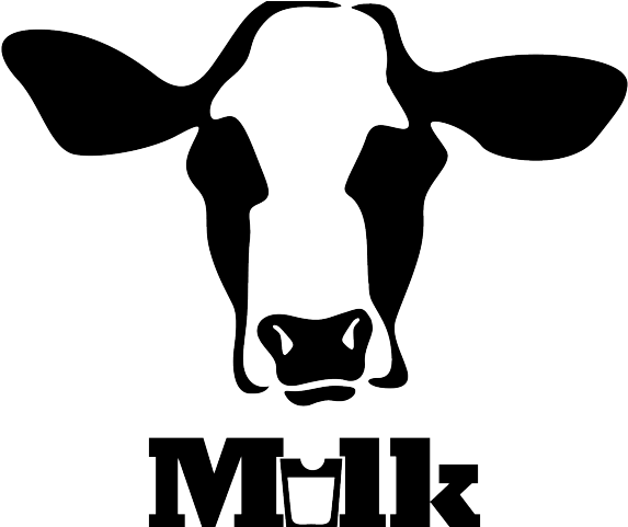 Original - Dairy Cow Silhouette Clipart (640x480), Png Download