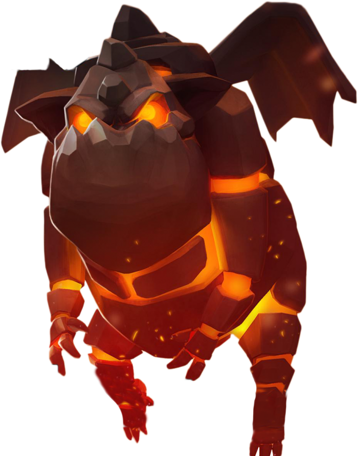 Clash Of Clans Lava Hound Png - Lava Hound Coc Clipart (700x891), Png Download