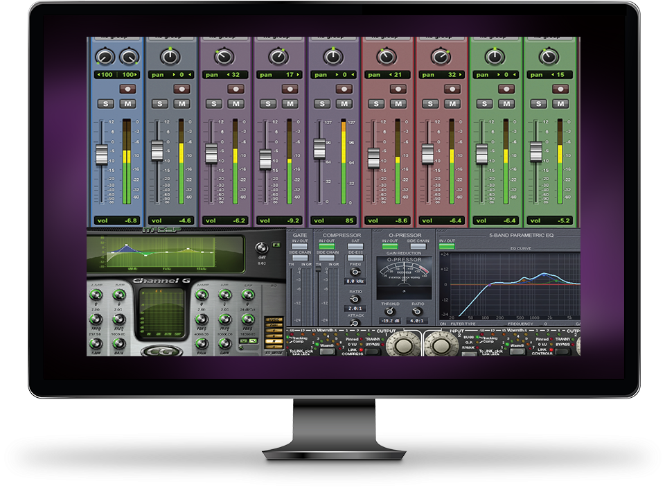 Learn To Record And Mix Like A Pro - Computer Monitor Clipart (1196x759), Png Download