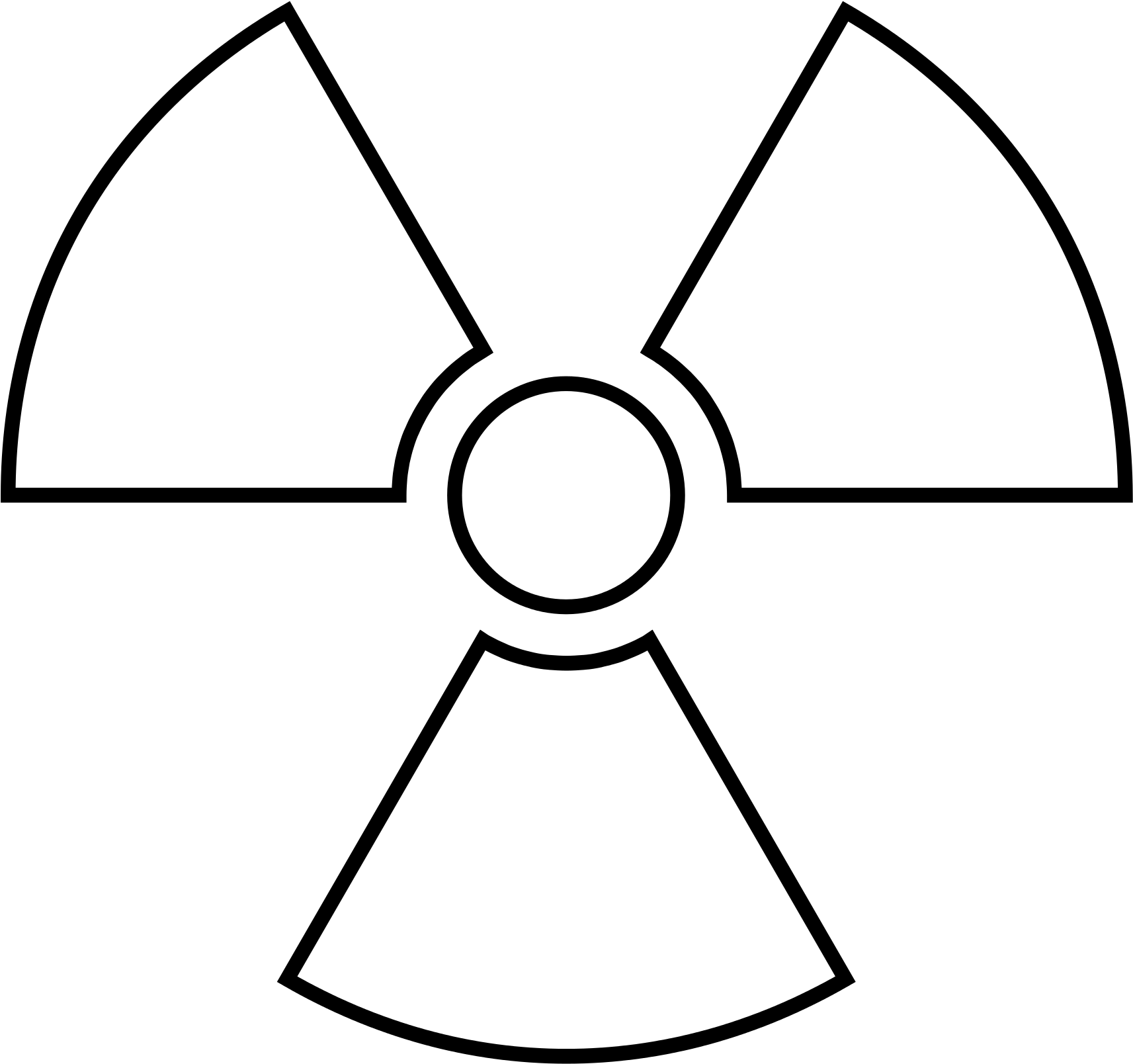 File - Radioactive White - Svg - Vector Graphics Clipart (1000x936), Png Download
