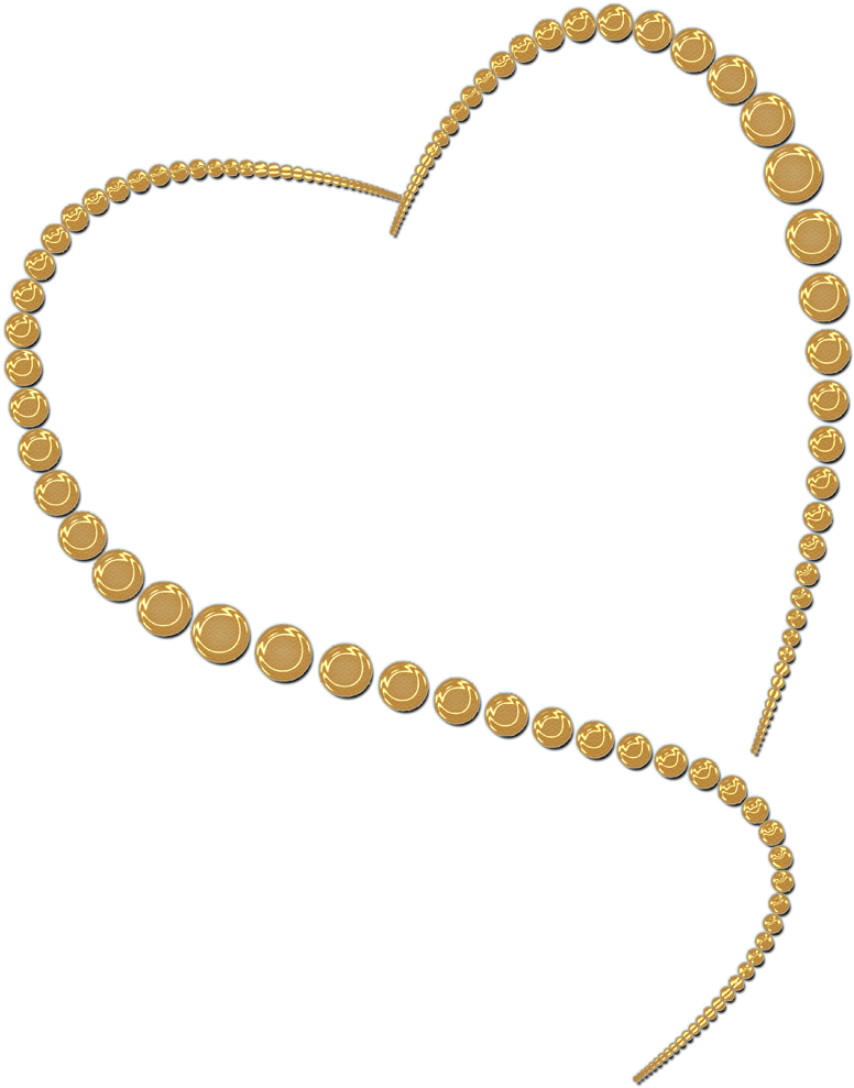 Hearts Gold - Gold Heart Frame Png Clipart (800x1013), Png Download