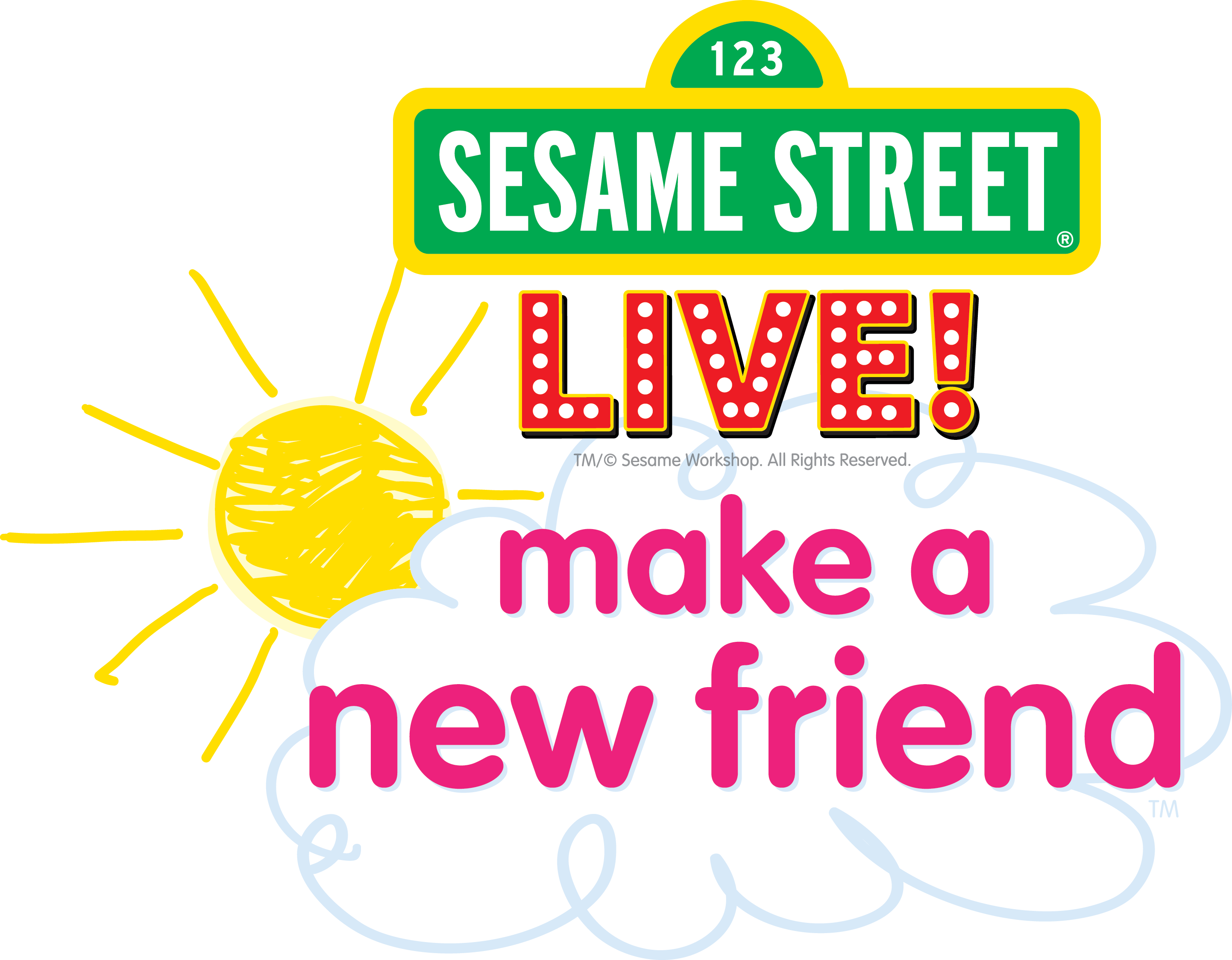 Sesame Street Sign Clipart - Large Size Png Image - PikPng