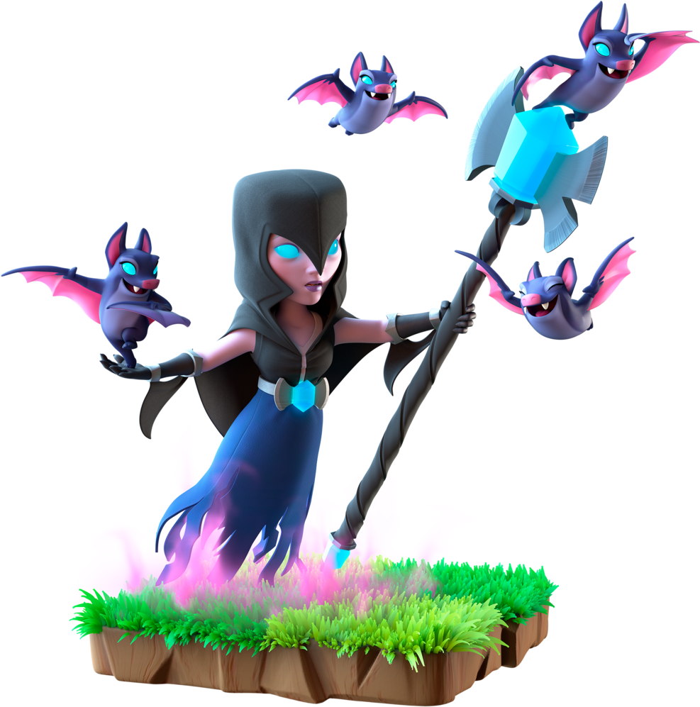 986 X 1024 2 - Night Witch Clash Royale Clipart (986x1024), Png Download