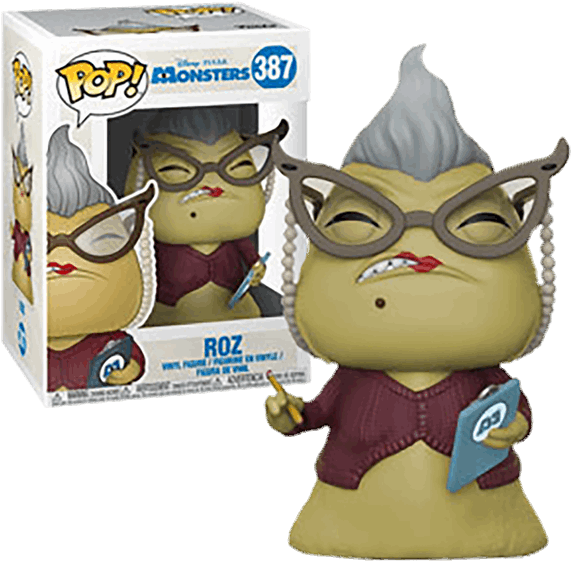 Roz Pop Vinyl Figure - Roz Monsters Inc Pop Clipart (600x600), Png Download