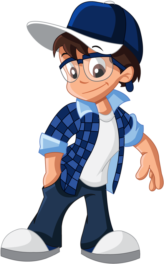 Boy With Glasses - Handsome Boy Clipart Png Transparent Png (557x895), Png Download