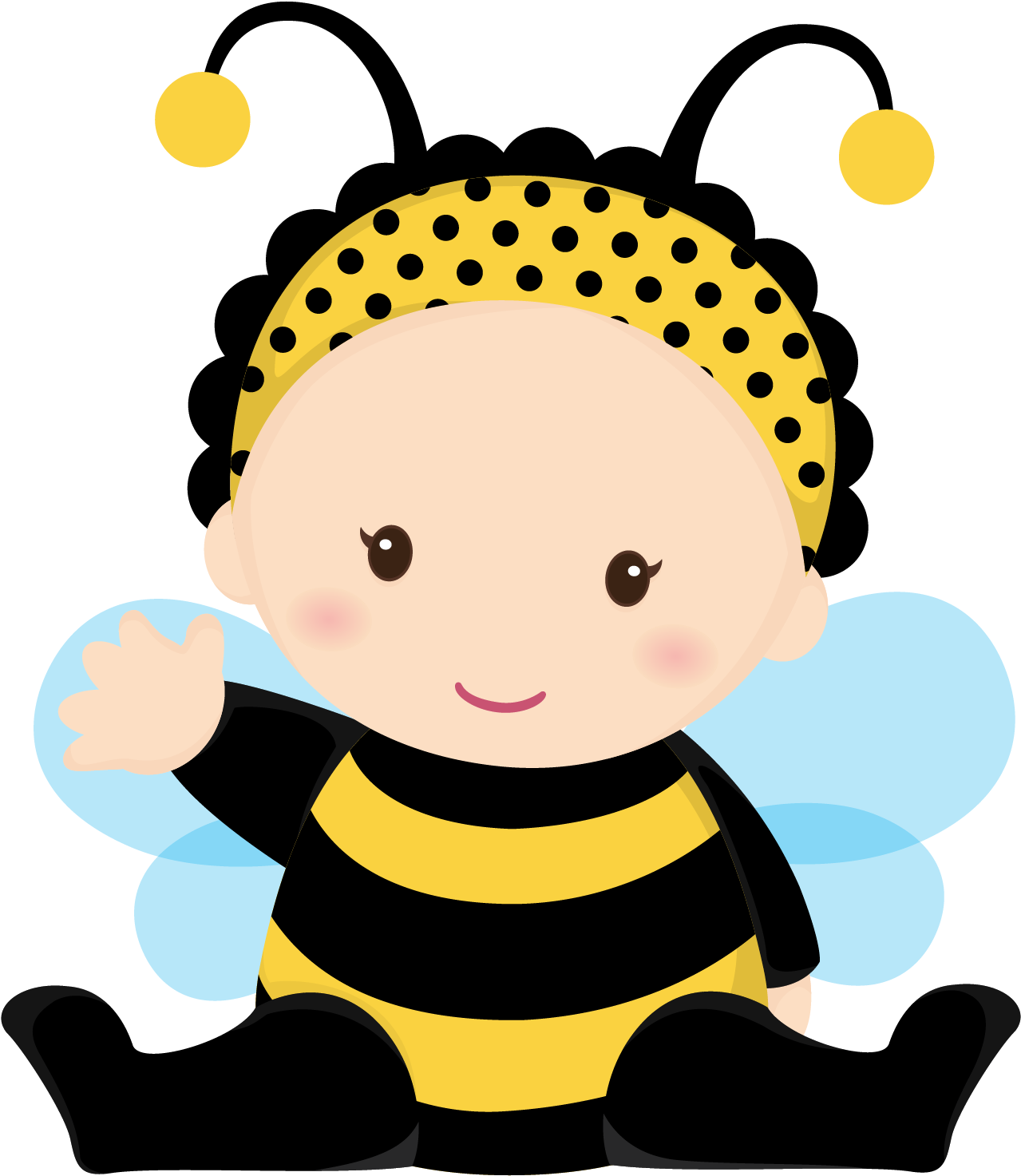 Bees Clipart Cute - Abejita Bebe - Png Download (1500x1500), Png Download