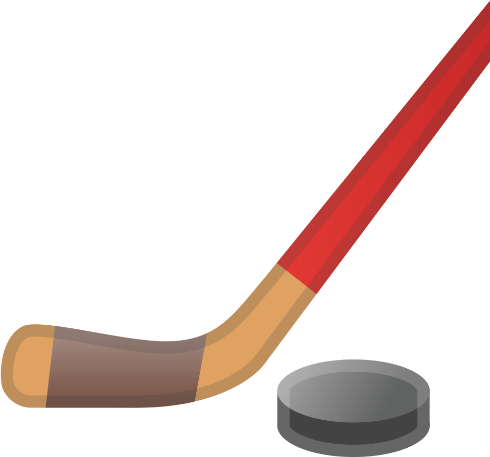 Download Svg Download Png - Hockey Stick Emoji Clipart (1024x1024), Png Download