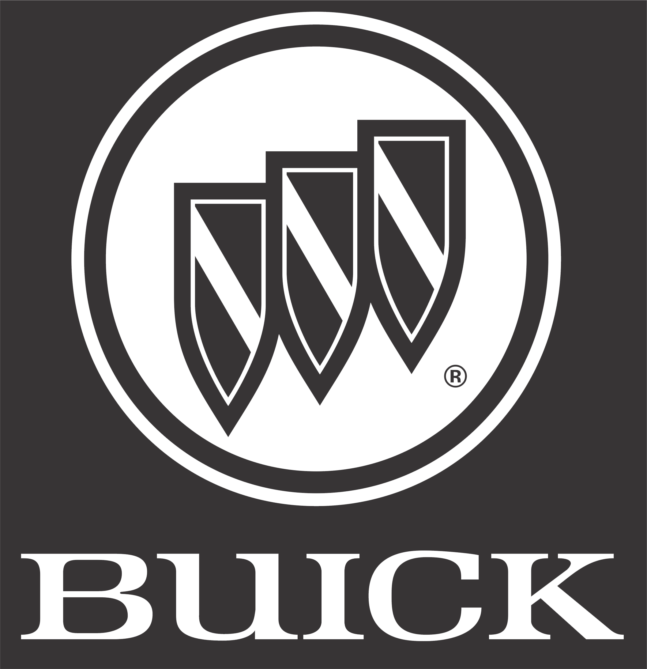 Buick Logo Vector Free Download - Buick Logo White Png Clipart (2113x2184), Png Download