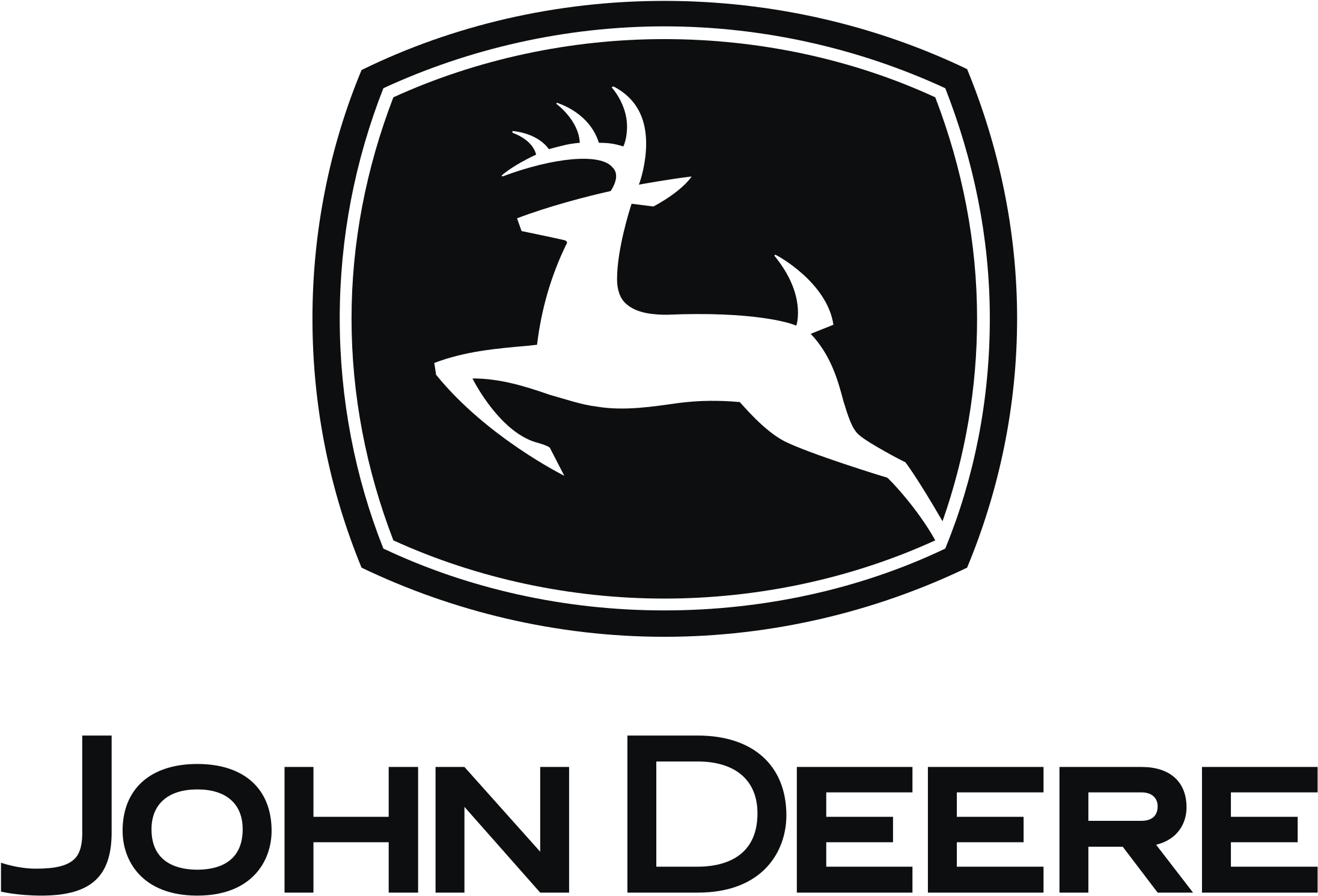 John Deere Logo Png Transparent - Black John Deere Logo Clipart (2400x2400), Png Download