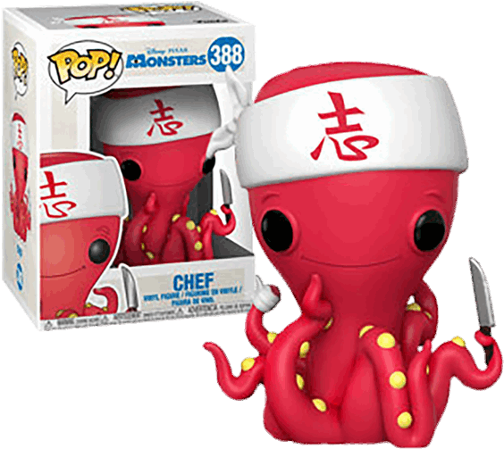 Chef Pop Vinyl Figure - Pop Vinyl Monsters Inc Clipart (600x600), Png Download