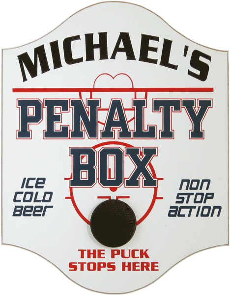 Custom Hockey Penalty Box Wall Sign - Ball Game Clipart (600x600), Png Download