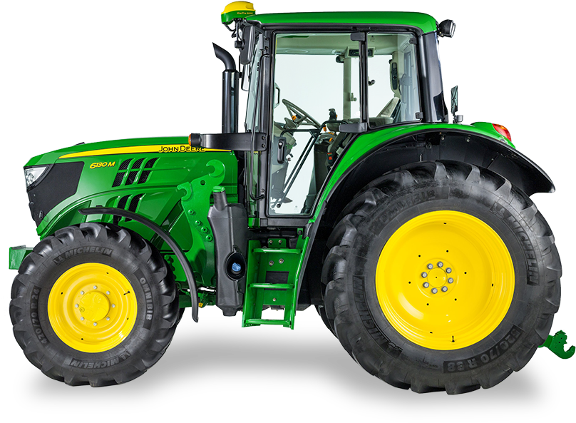 John Deere Tractor Side View Clipart Download Free - John Deere Tractor Png Transparent Png (1366x768), Png Download